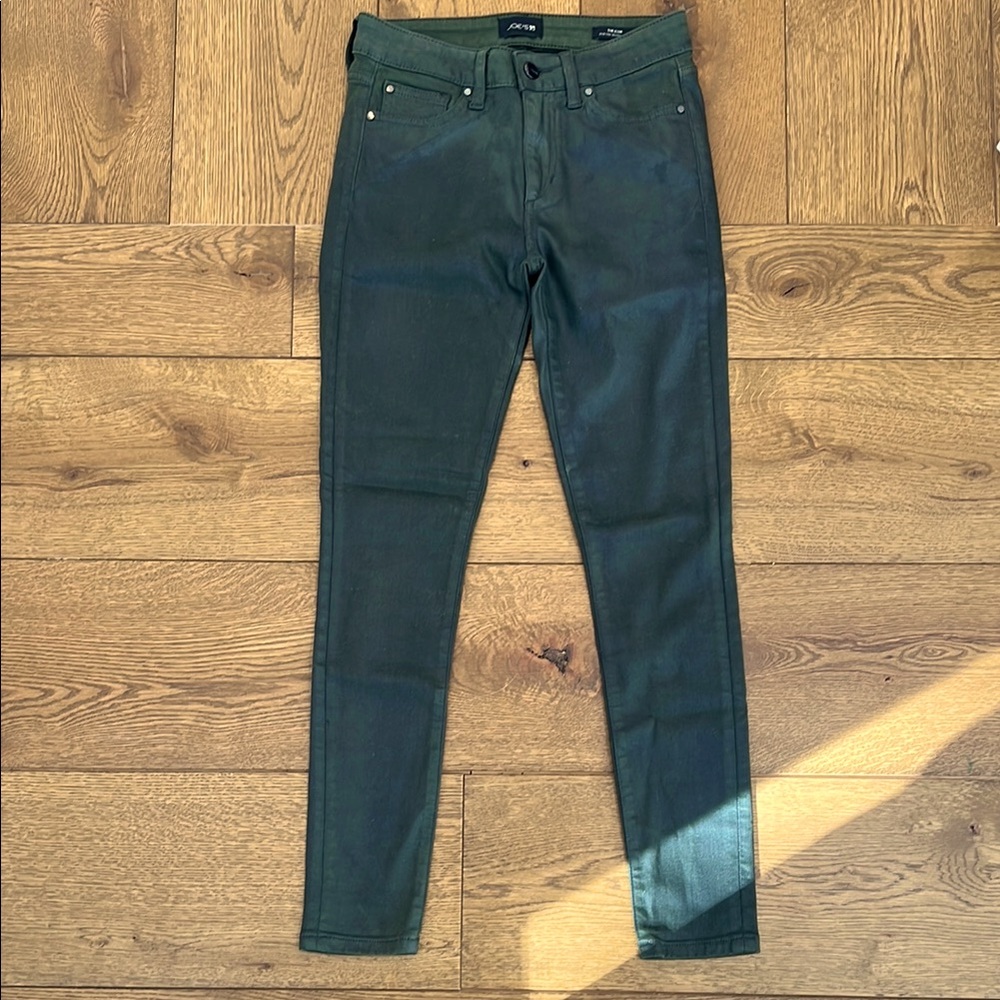 Green Skinny Jeans - JOES size 25 shimmery green